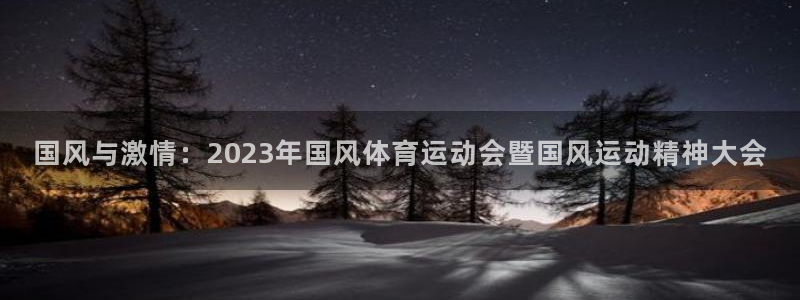 中欧体育客服：国风与激情：2023年国风体育运动会暨国风运动精神大会