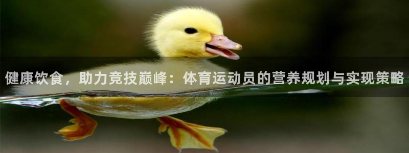 中欧体育kok：健康饮食，助力竞技巅峰：体育运动员的营养规划与实现策略
